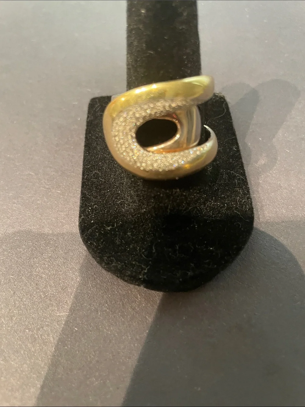 Ippolita Chimera Cherish ring with pave diamonds